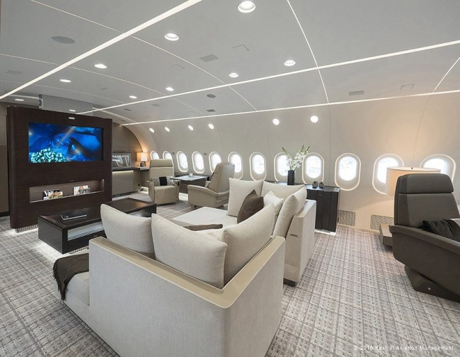 cabina Boeing Business Jet 787